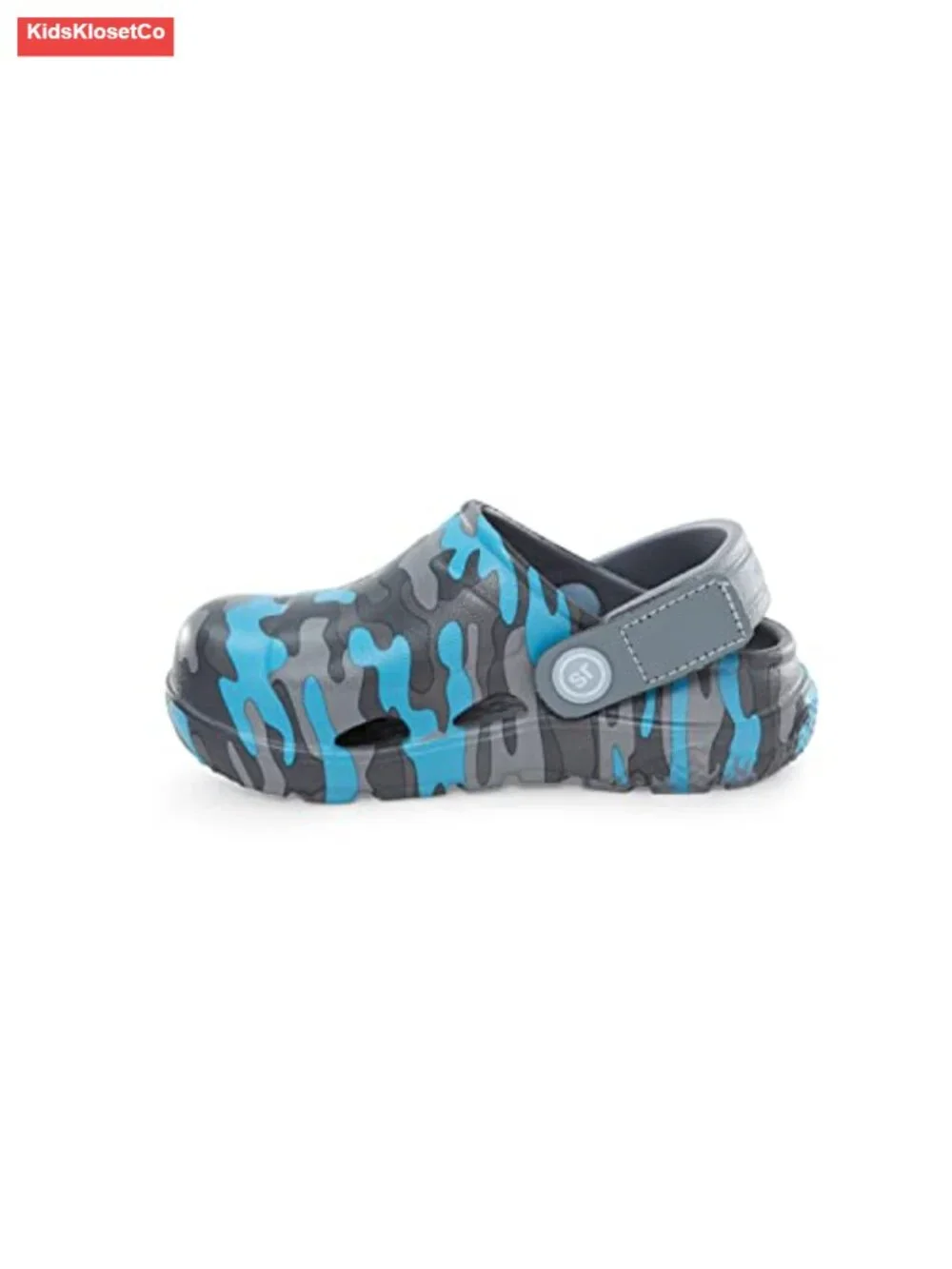 Boys Athletic Sandals with Memory Foam Sock, Adjustable Hook-and-Loop Strap,